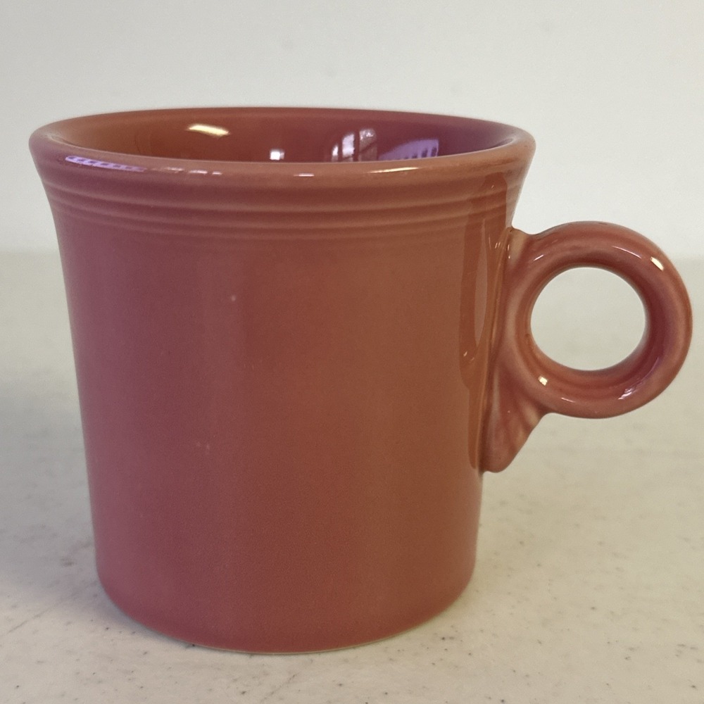 Lot of 4 Fiesta Ware Mixed Colors Coffee Mugs Cups O‎ Ring Handle HLC USA - Picture 6 of 11